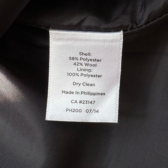 Talbots Vintage Houndstooth Wool Blend Skirt Black Red Preppy Career Holiday 4 - Picture 5 of 6